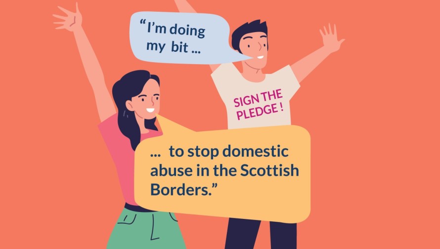 I'm doing my bit … to stop domestic violence in the Scottish Borders